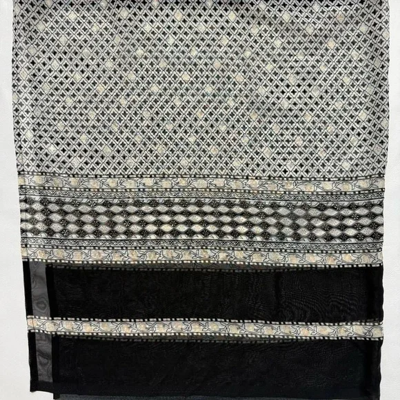 Tracy Feith Black and White Patterned Maxi Skirt - Picture 2 of 3